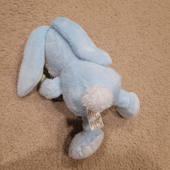 Dan Dee Bunny Rabbit Blue Easter Egg Plush Stuffed Animal Toy 7" - Picture 3 of 4